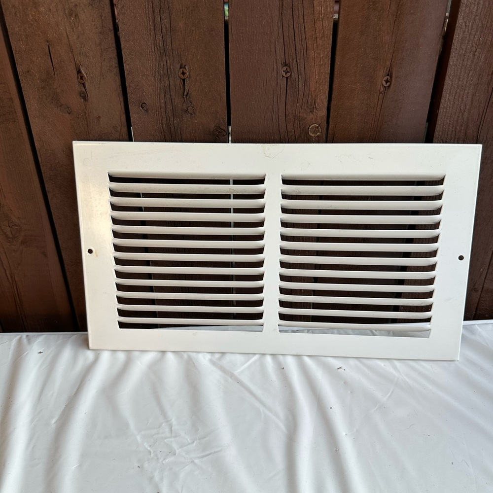 Vent 8” X 14" White Steel Return Air Grille